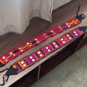 Handmade Rajasthani Colorful Embroidered Textile Belts